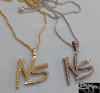 Custom 10K Gold No Stress Logo Pendant